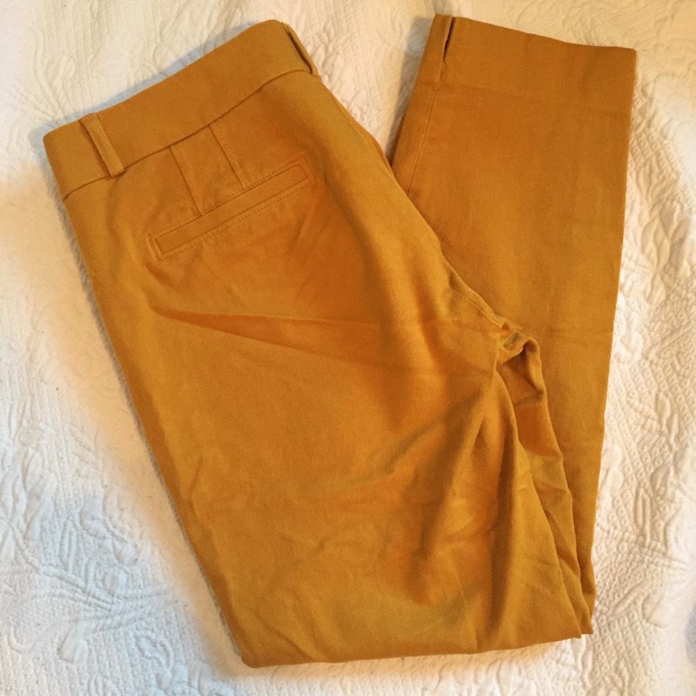 Banana Republic Sloan Fit Mustard Pants